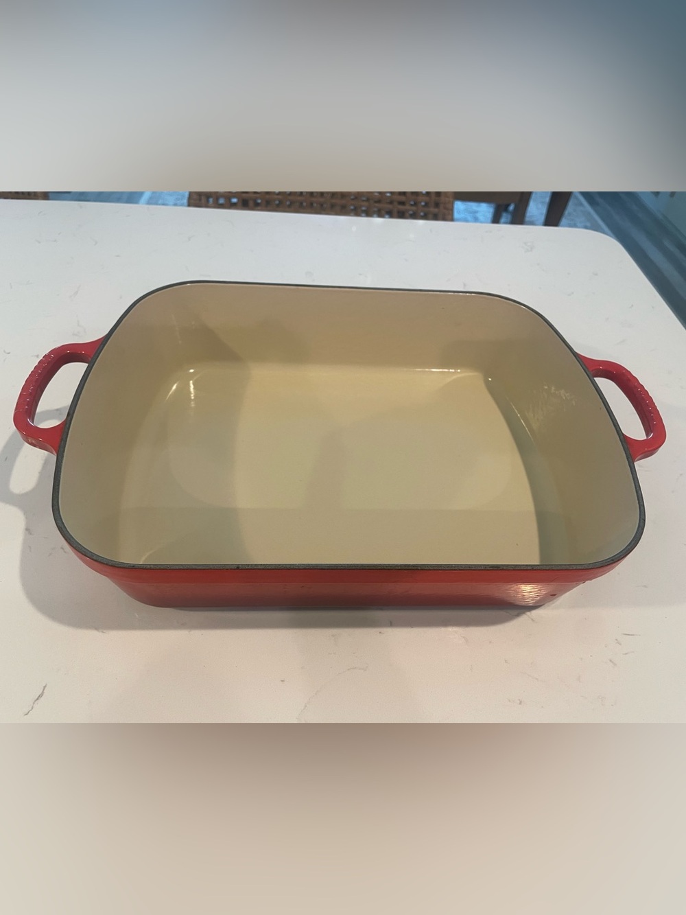 Le Creuset Signature Enameled Cast Iron Rectangular Roasting Pan, 5.25-Qt.